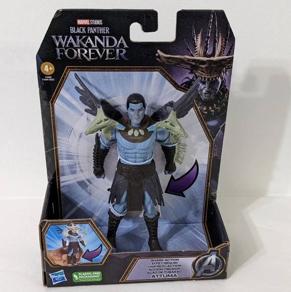 Marvel Studios Black Panther Wakanda Forever Shark Action Attuma Action Figure - Picture 1 of 8
